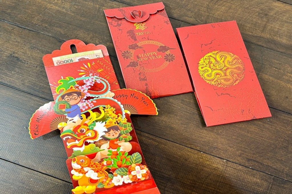 Bao lì xì thiết kế độc đáo đang là xu hướng bán buôn đồ trang trí Tết