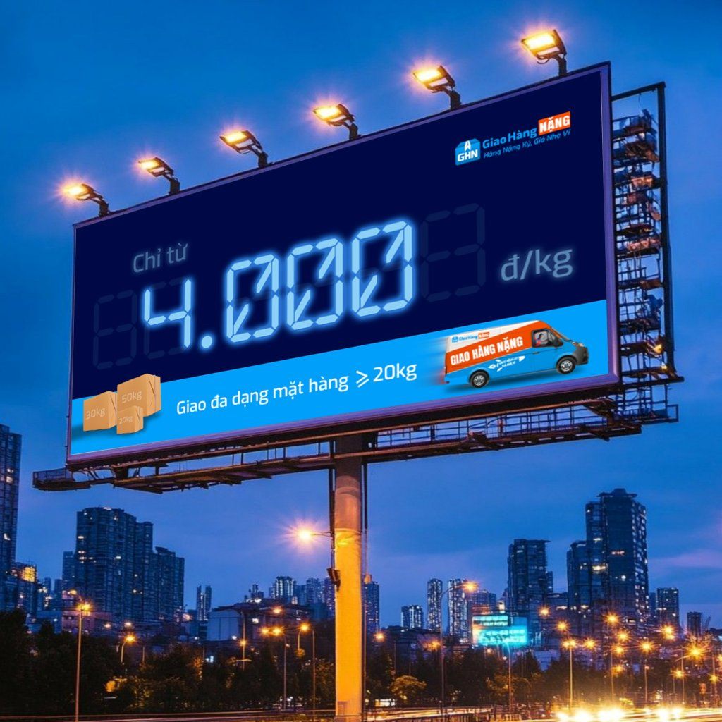 Giao Hàng NẶNG có giá cước nhẹ ví, vận chuyển siêu nhanh và an toàn