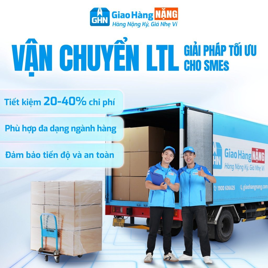Giao Hàng Nặng cung cấp dịch vụ vận chuyển LTL linh hoạt