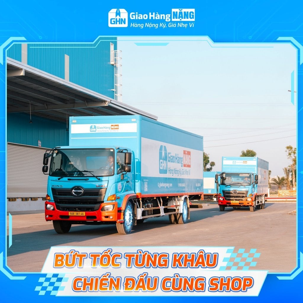 Giao Hàng NẶNG có đội tải năng động, sẵn sàng giao xong mọi đơn nhanh chóng.