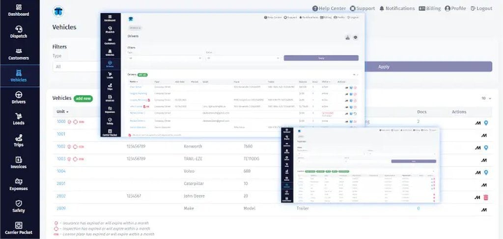 phần mềm quản lý ship hàng Trucking365.io TMS