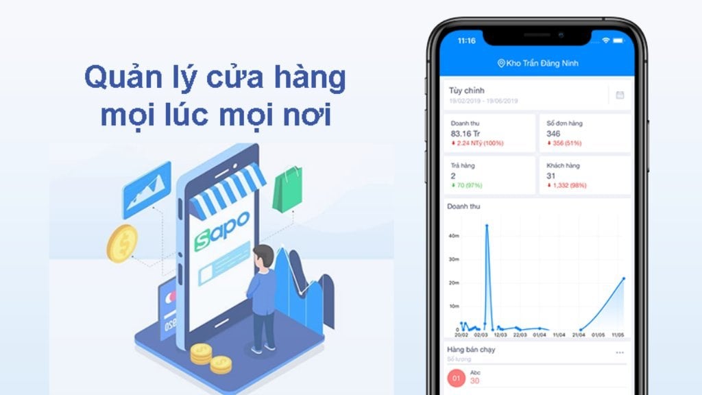 Phần mềm quản lý kho hàng miễn phí Sapo POS