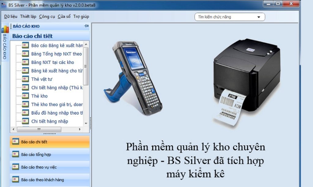 Quản lý kho với app BS Silver