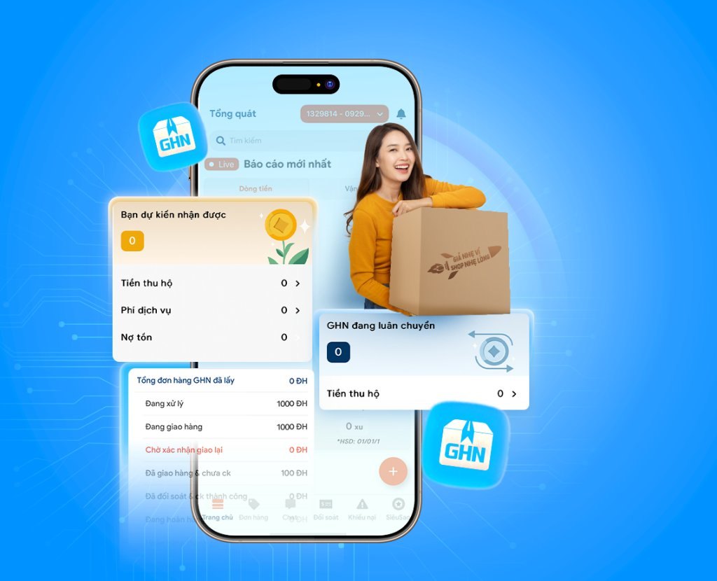 Đăng ký dịch vụ thuê xe tải chở hàng Hải Dương trên app Giao Hàng Nặng