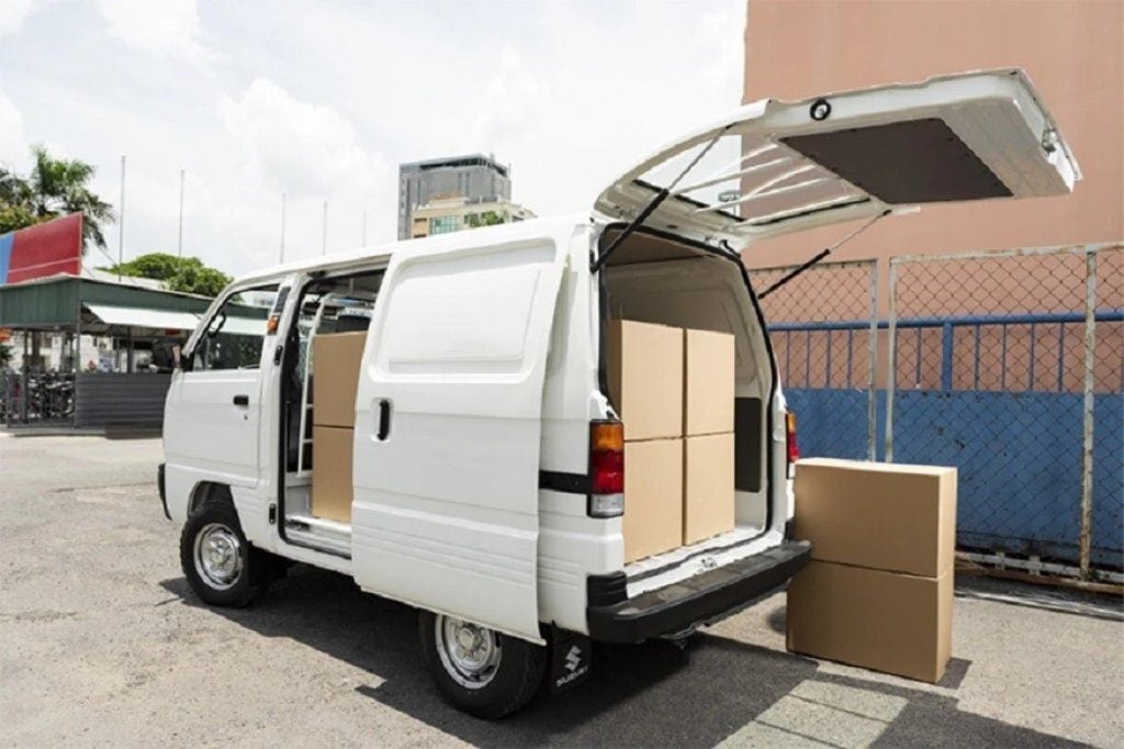 Xe van phù hợp vận chuyển hàng nặng dưới 1 tấn