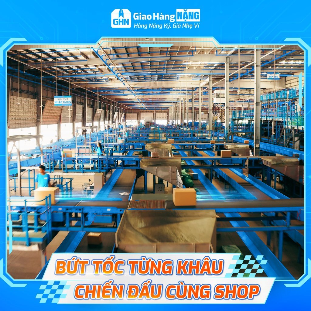 Giao Hàng NẶNG đầu tư hệ thống phân loại tự động 100% với độ chuẩn xác gần như tuyệt đối.