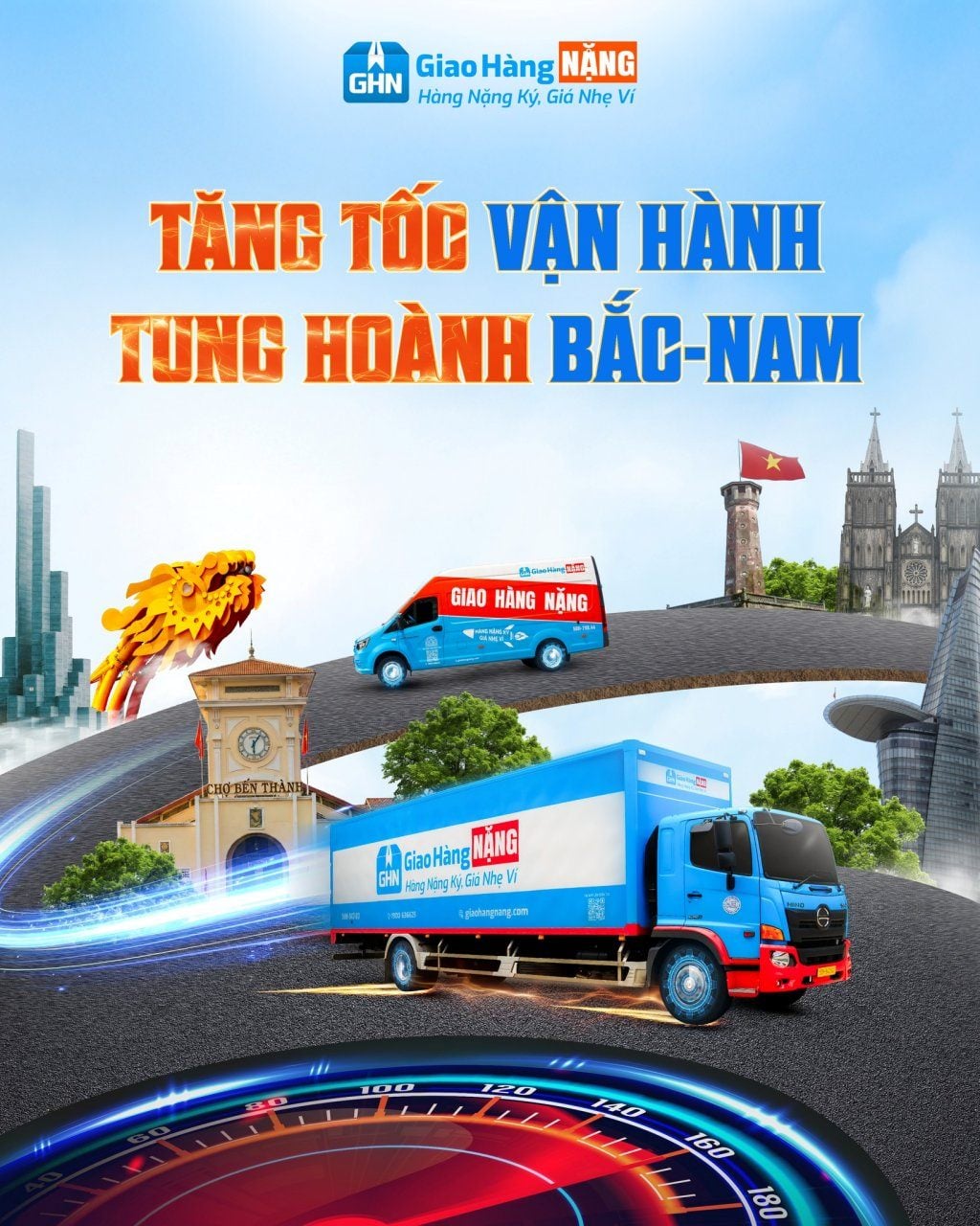 Giao Hàng NẶNG nhận gửi hàng Bắc Nam giá rẻ với tốc độ giao siêu nhanh