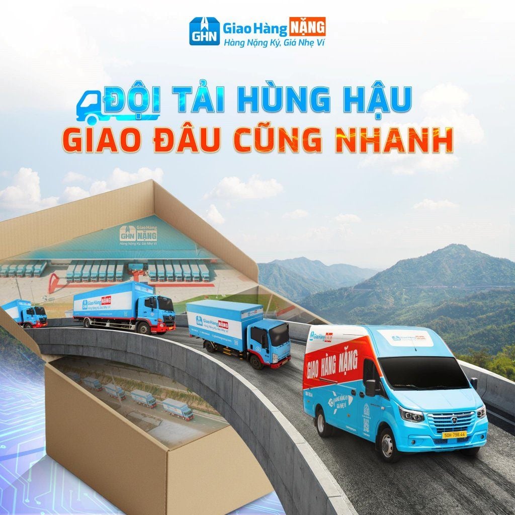 Giao Hàng NẶNG sẵn sàng giao nhận nhanh chóng ở bất kỳ đâu.