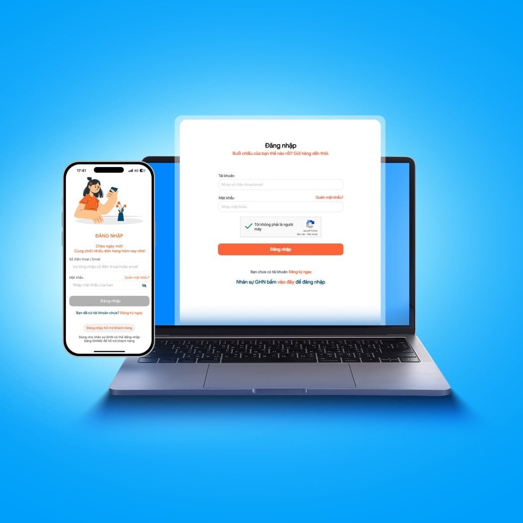 Shop theo dõi đơn hàng hàng 24/7 trên website và app Giao Hàng NẶNG