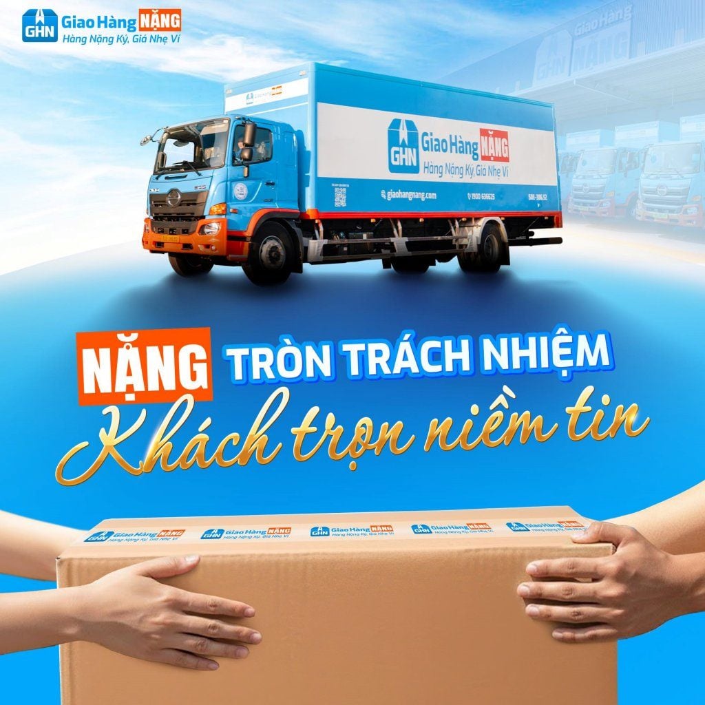 Giao Hàng NẶNG cung cấp giải pháp vận tải hàng hóa nặng ký, cồng kềnh tận tâm