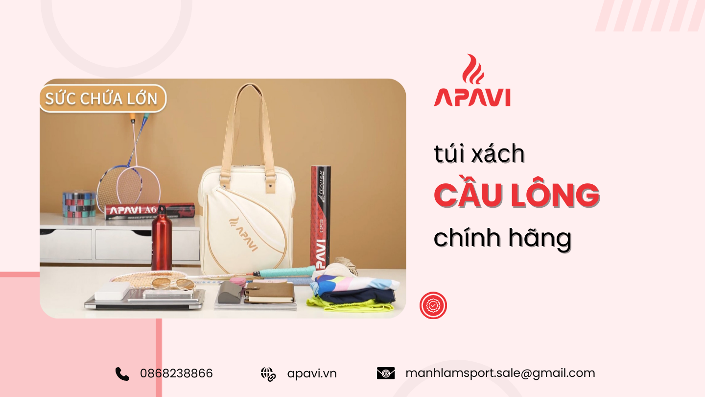 Túi xách cầu lông chính hãng thiết kế gọn nhẹ, tiện lợi