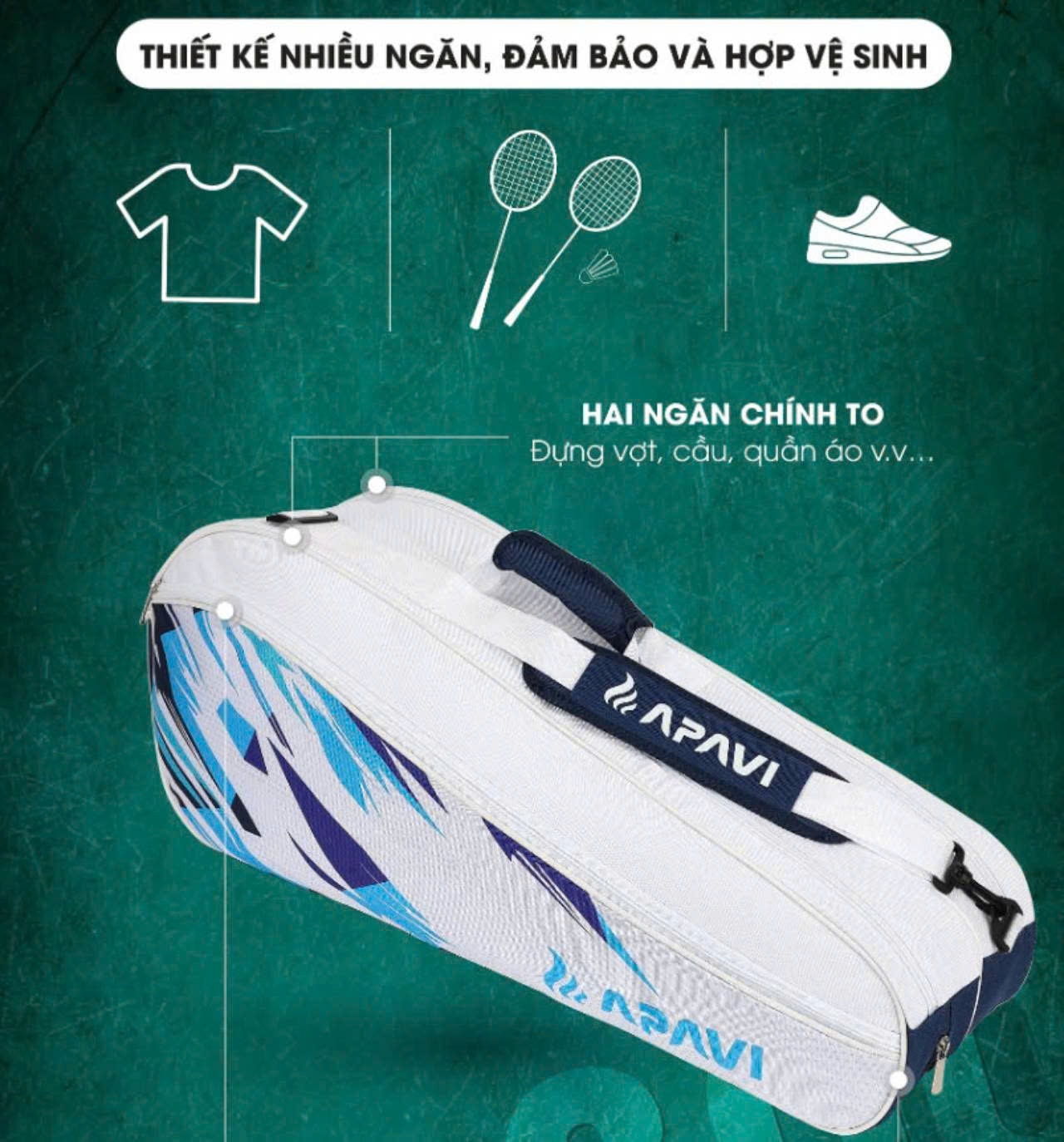 Túi đựng vợt cầu lông giá rẻ - TOP những mẫu được ưa chuộng nhất