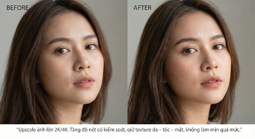 Kết quả của câu lệnh làm nét ảnh cơ bản