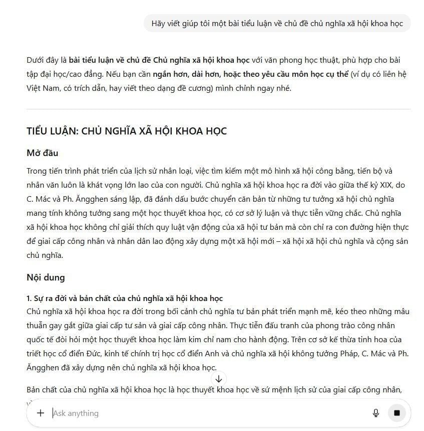 Sai lầm khi dùng ChatGPT để viết tiểu luận