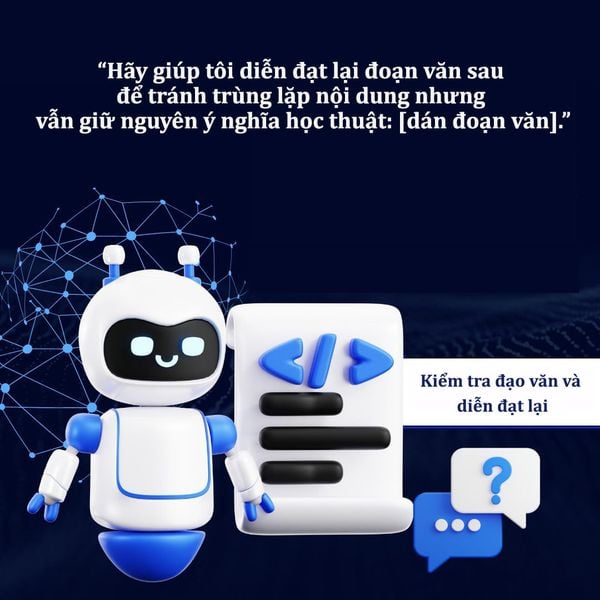 Prompt kiểm tra đạo văn và diễn đạt lại