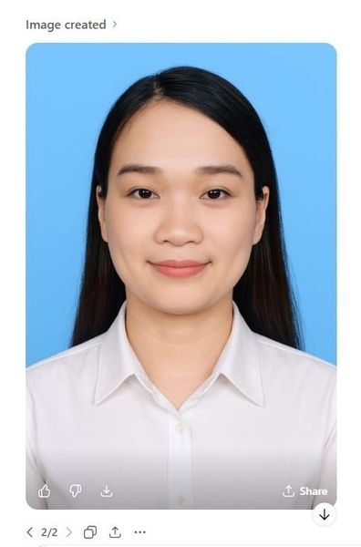 Ảnh thẻ tạo bằng AI