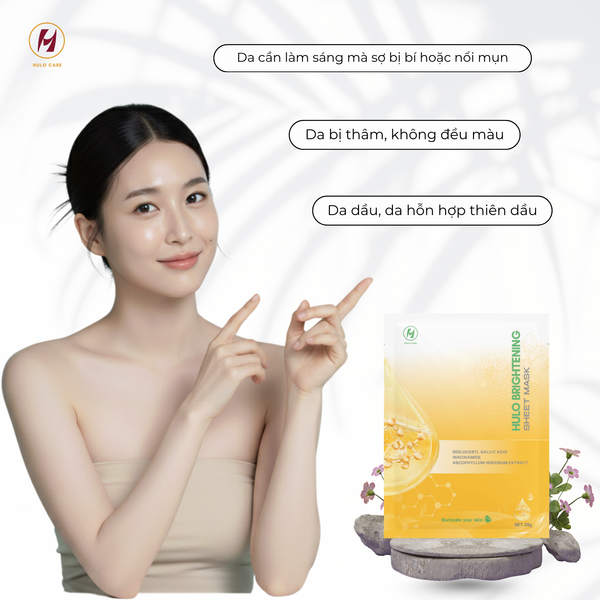 Mặt Nạ Hỗ Trợ Sáng Da Phù Hợp Cho Da Dầu 2026 - Review Hulo Brightening Sheet Mask