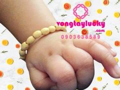 vòng tay sơ sinh, vòng dâu cho bé, vongtayphongthuy