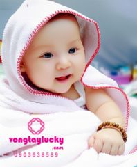 vòng tay sơ sinh, vòng dâu cho bé, vongtayphongthuy