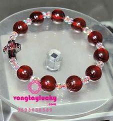 vòng tay công giáo, chuỗi mân côi, vòng tay tài lộc, vòng tay phong thủy, đá thạch anh