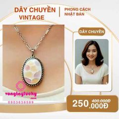 dây cổ, dây cổ ngũ sắc, dây chuyền nữ, phụ kiện giả cổ, trang sức vintage