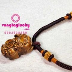 tỳ hưu đá mắt hổ, hồ ly đá mắt hổ, dây cổ đá mắt hổ tự nhiên, đá mắt hổ cao cấp