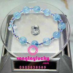 vòng tay công giáo, chuỗi mân côi, chuỗi mân côi mệnh kim, đá mặt trăng, đá moonstone, đá phong thủy