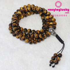 tỳ hưu đá mắt hổ, hồ ly đá mắt hổ, dây cổ đá mắt hổ tự nhiên, đá mắt hổ cao cấp
