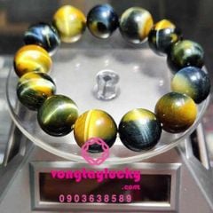 tỳ hưu đá mắt hổ, hồ ly đá mắt hổ, dây cổ đá mắt hổ tự nhiên, đá mắt hổ cao cấp