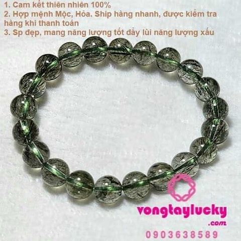 thạch anh tóc xanh, vòng tay đẹp, vongphongthuy,vongtaydathachanh,thachanhtocxanh