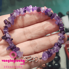 vòng tay đá mắt hổ, vòng tay may mắn, vòng tay mệnh kim, thạch anh tím