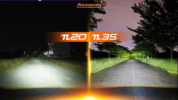 Highlighting the main headlights of AOZOOM π10 and π20 as essential components for an effective lighting upgrade.
