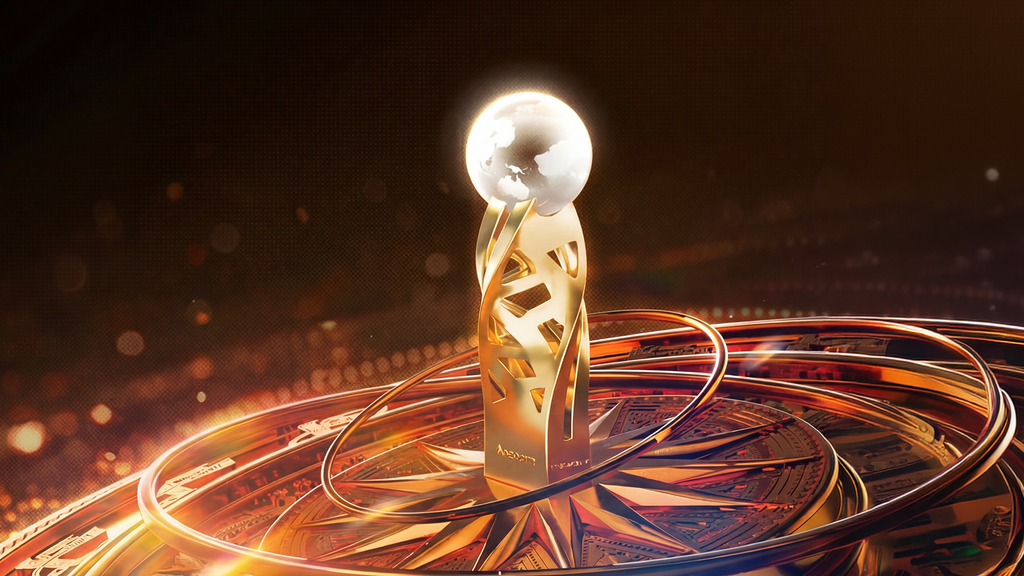 AAWC trophy symbolizing global partner recognition by AOZOOM
