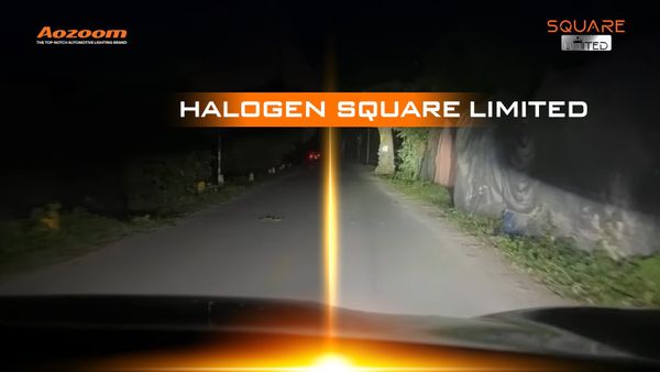 Comparing AOZOOM SQUARE LIMITED 95W power to the standard LED.