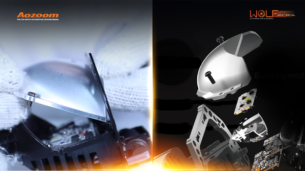 Comparison of WOLF NEW ARRIVAL dual-reflector vs old design.