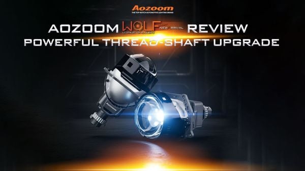 AOZOOM WOLF NEW ARRIVAL thread-shaft Bi-LED projector.