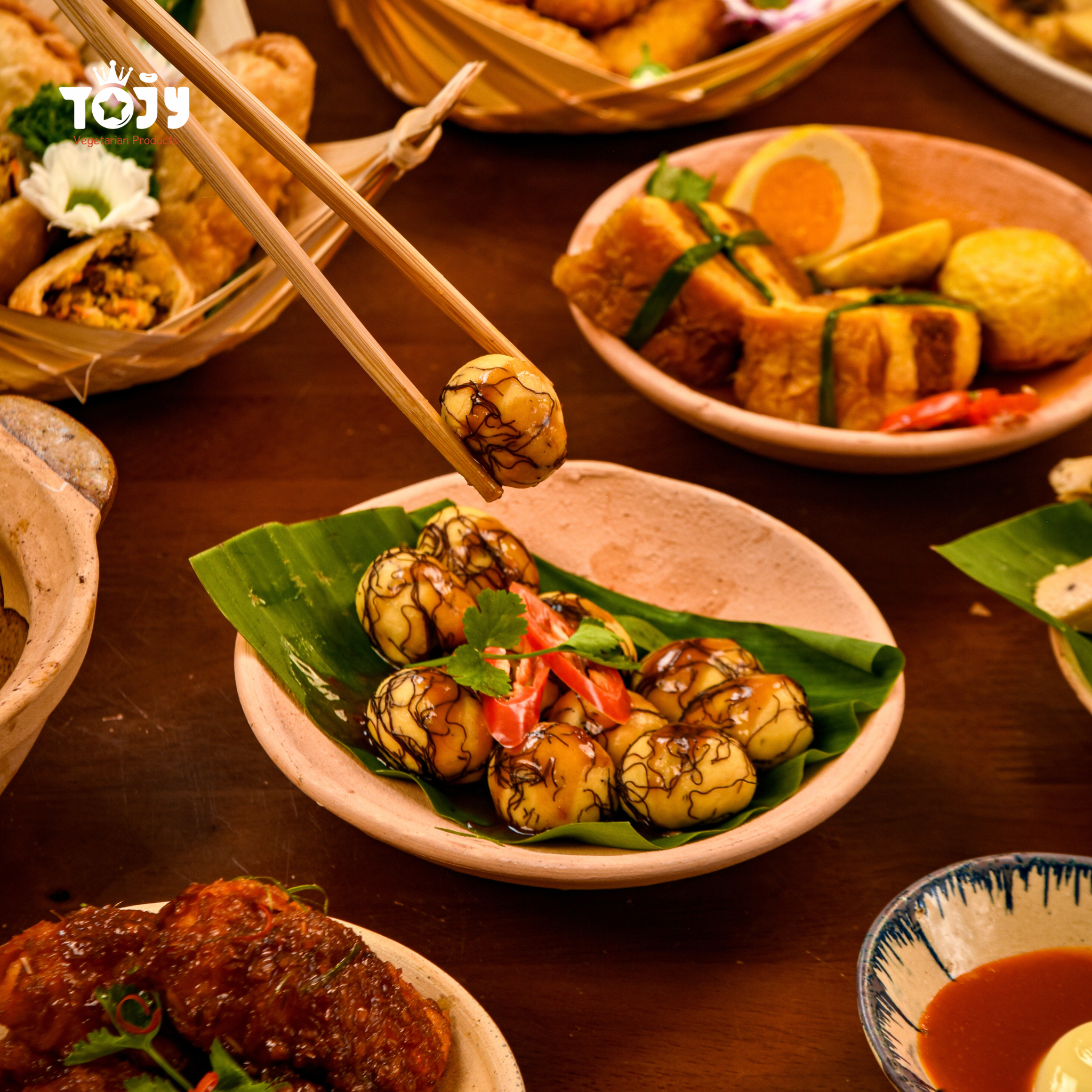 Trứng cút lộn xào me chay