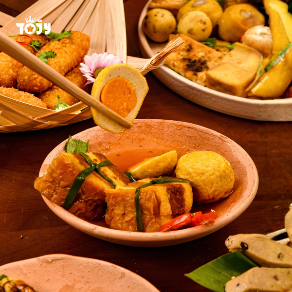 Thịt kho hột vịt chay Tojy