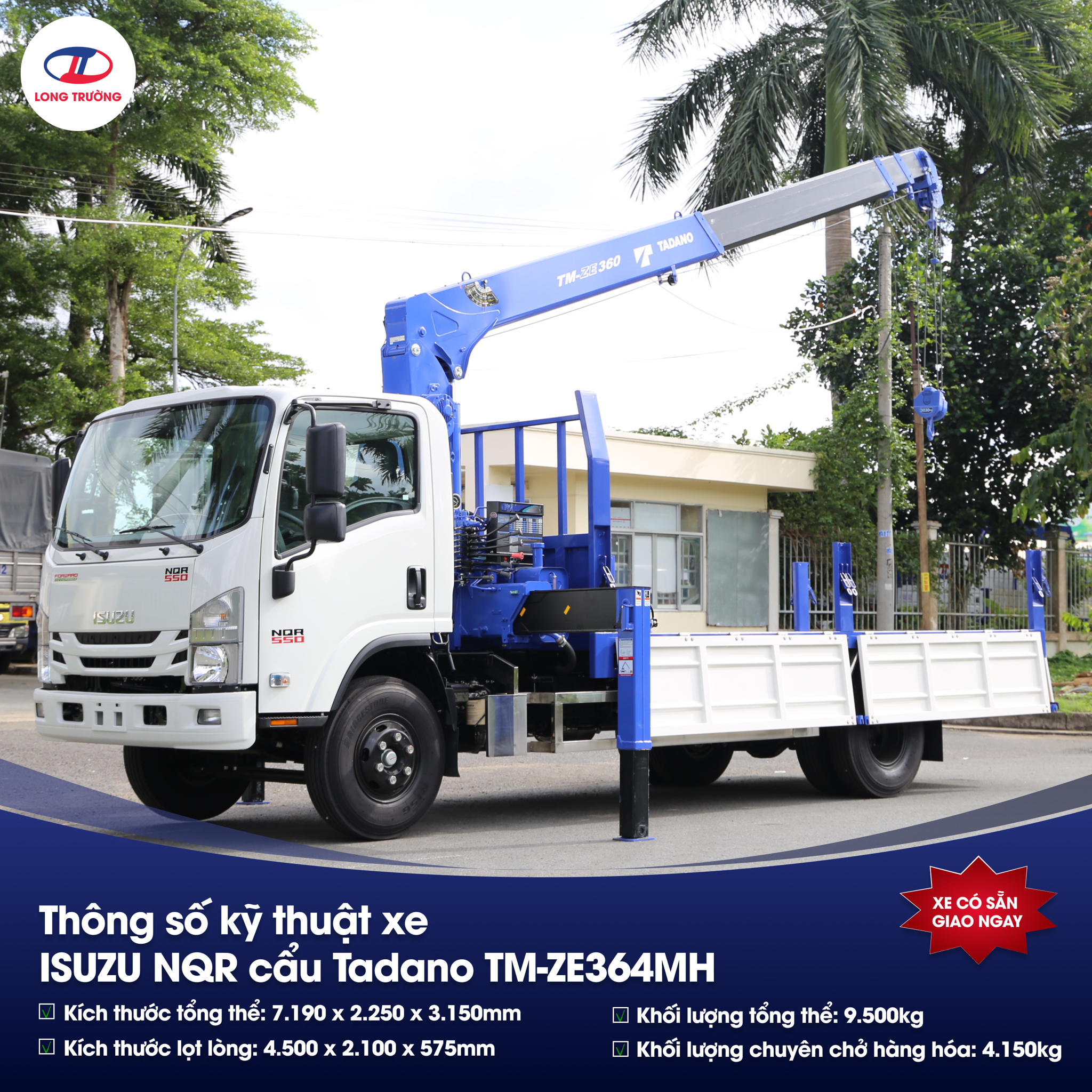CTKM xe tải cẩu Tadano