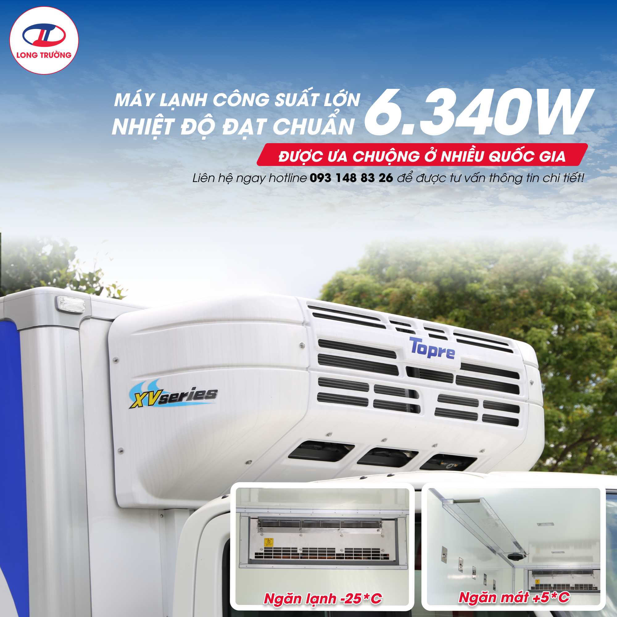 xe đông lạnh Topre