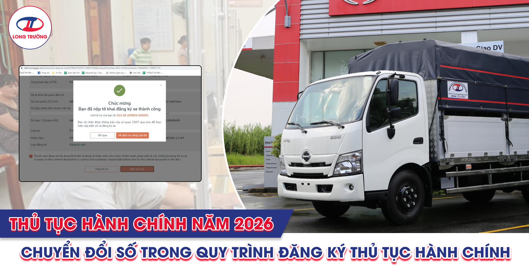 thủ tục đăng ký xe tải