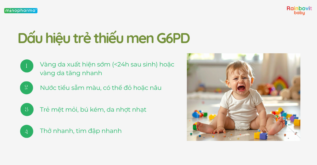 Hội chứng thiếu men G6PD ở trẻ: Vì sao cần tầm soát sớm?