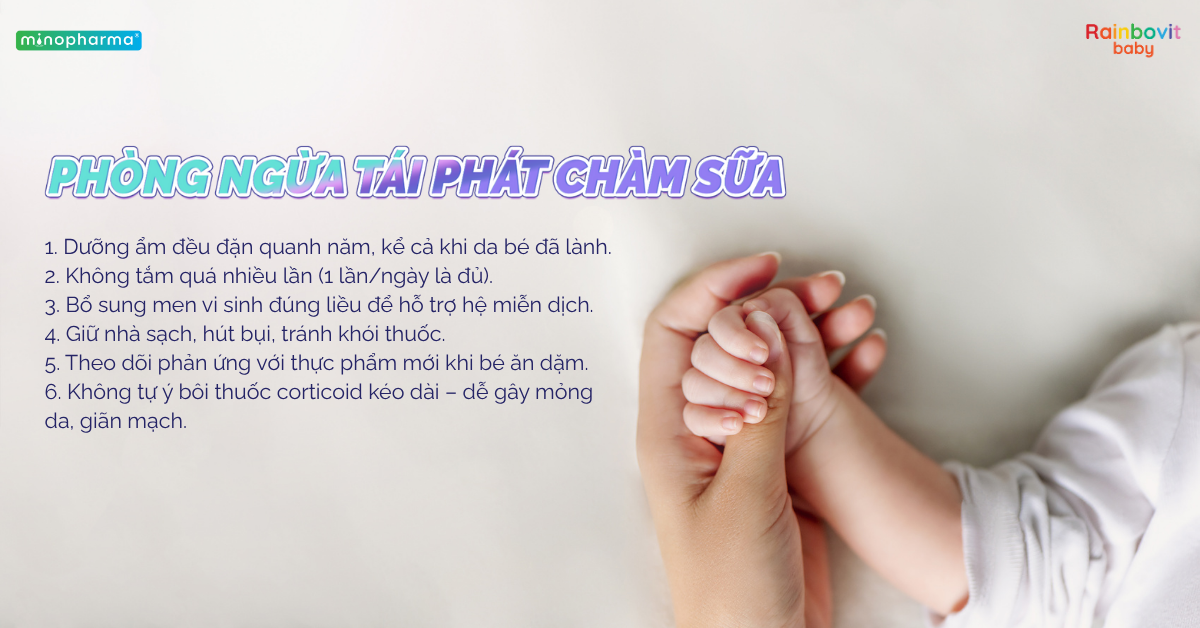 Chàm sữa ở trẻ nhỏ: Nguyên nhân, cách chăm sóc và phòng ngừa tái phát