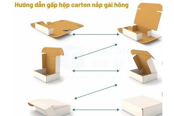 Hộp carton nắp cài