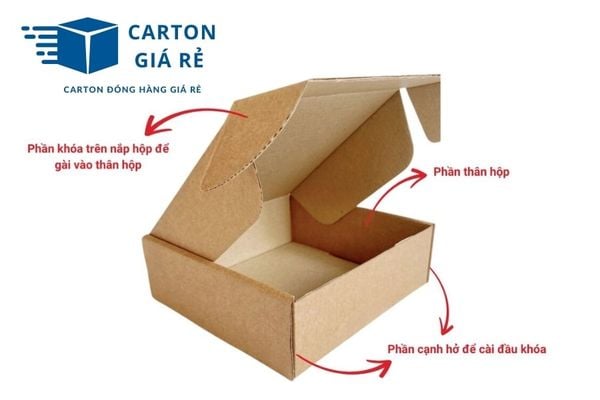 Hộp carton nắp cài