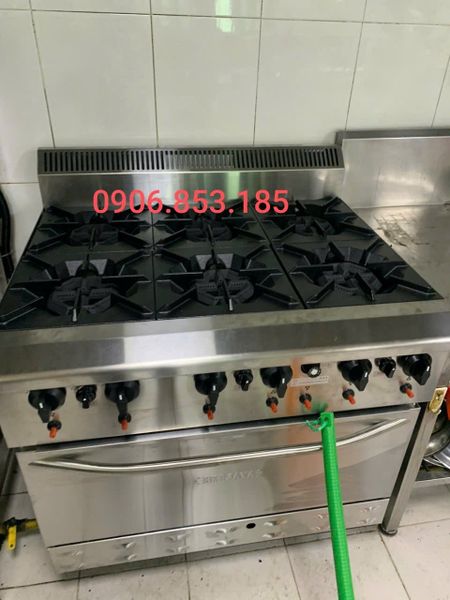 bếp âu 6 họng có lò nướng Berjaya