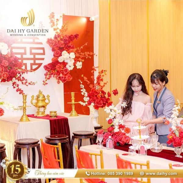 Đội ngũ nhân viên tiệc cưới chuyên nghiệp tại Đại Hỷ Garden