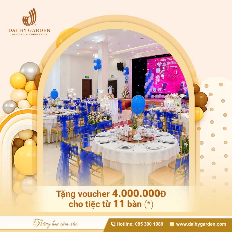Ưu đãi sinh nhật - tặng voucher 4.000.000Đ tại Đại Hỷ Garden