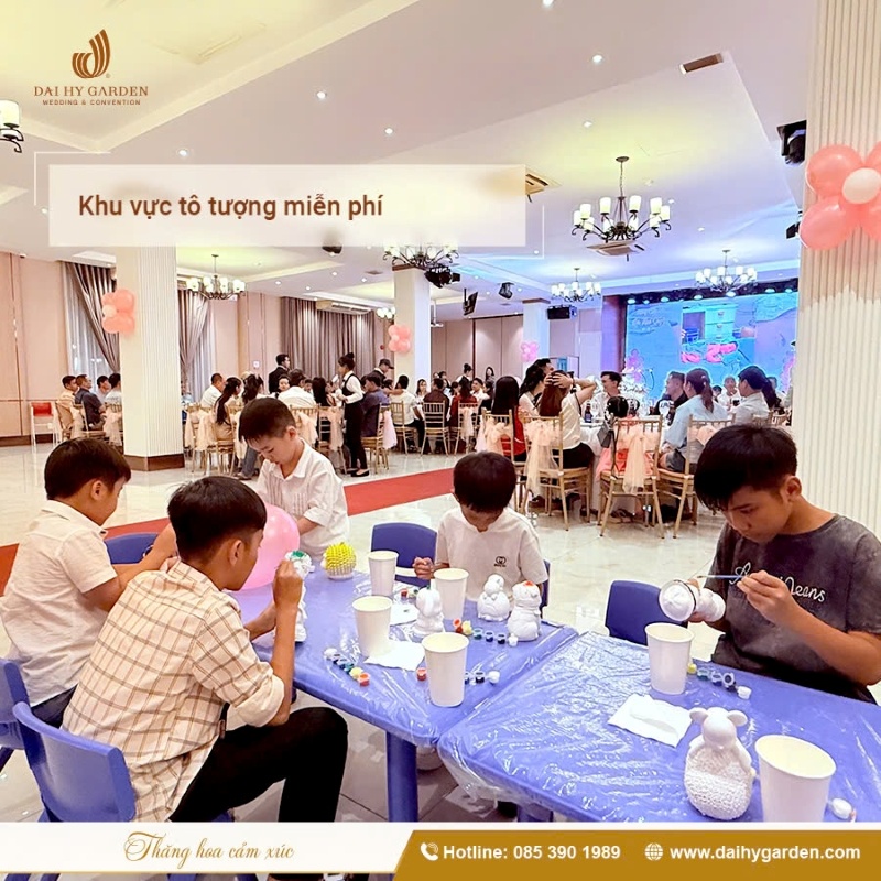 Khu vực tô tượng miễn phí tại Đại Hỷ Garden