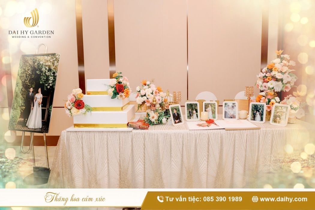 Bàn Gallery tiệc cưới tại Đại Hỷ Garden